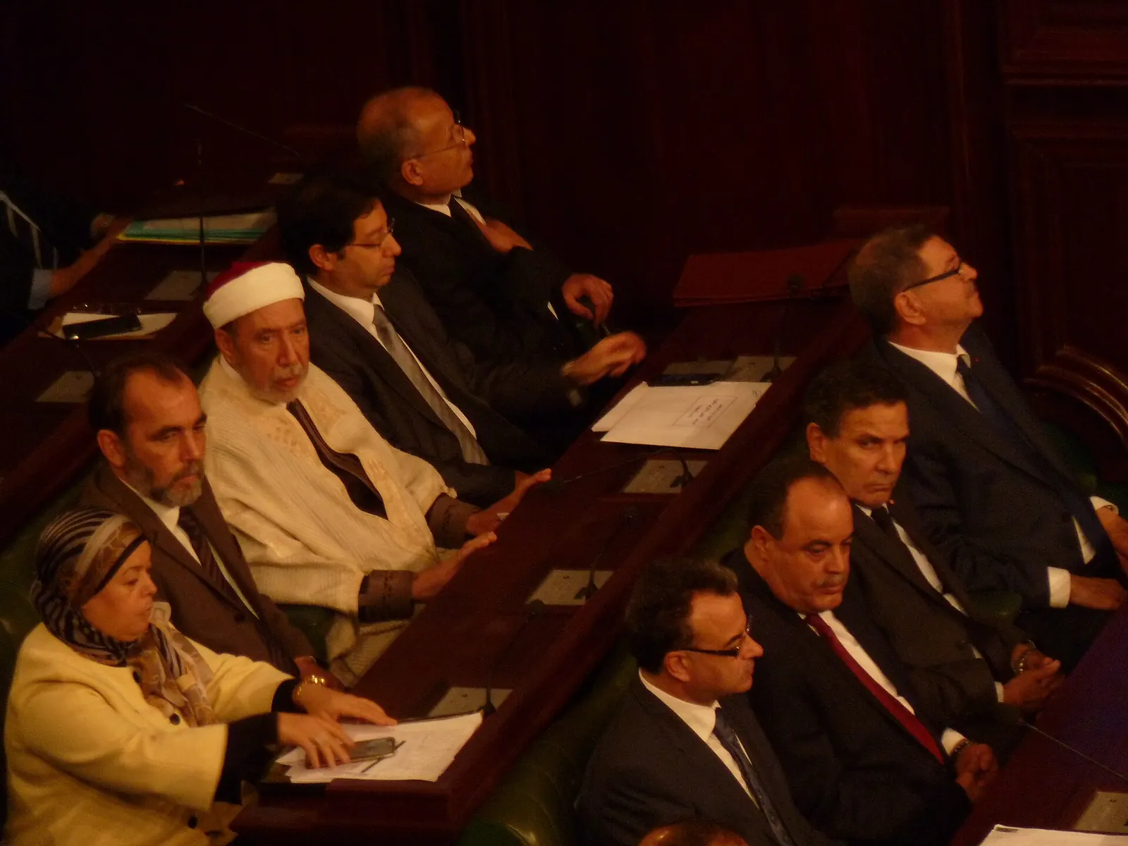Députés en séance à l’Assemblée des représentants du peuple, en décembre 2015
