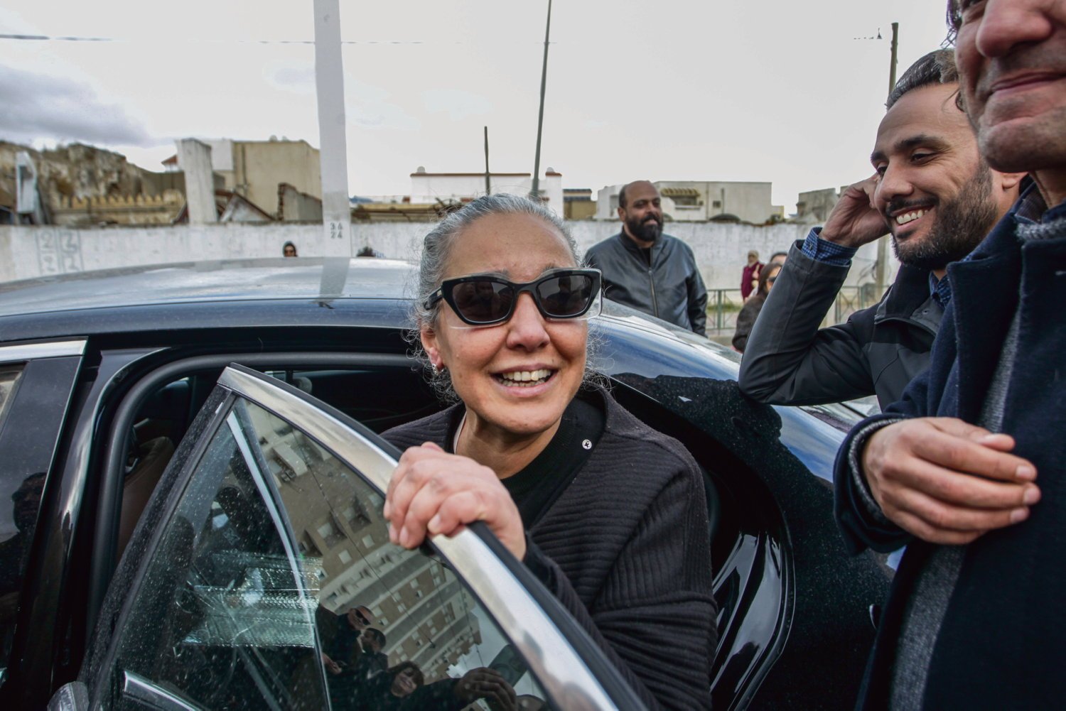 Sonia Dahmani après sa sortie de prison